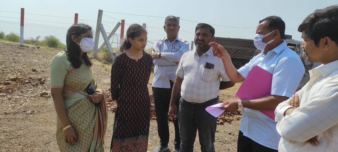 તા.૨/૧૧/૨૦૨૧ ના રોજ ભાવનગર તાલુકાના ભડી ગામે હેતુફેેર  પ્રકરણ અંગેની સ્થળ મુલાકાત