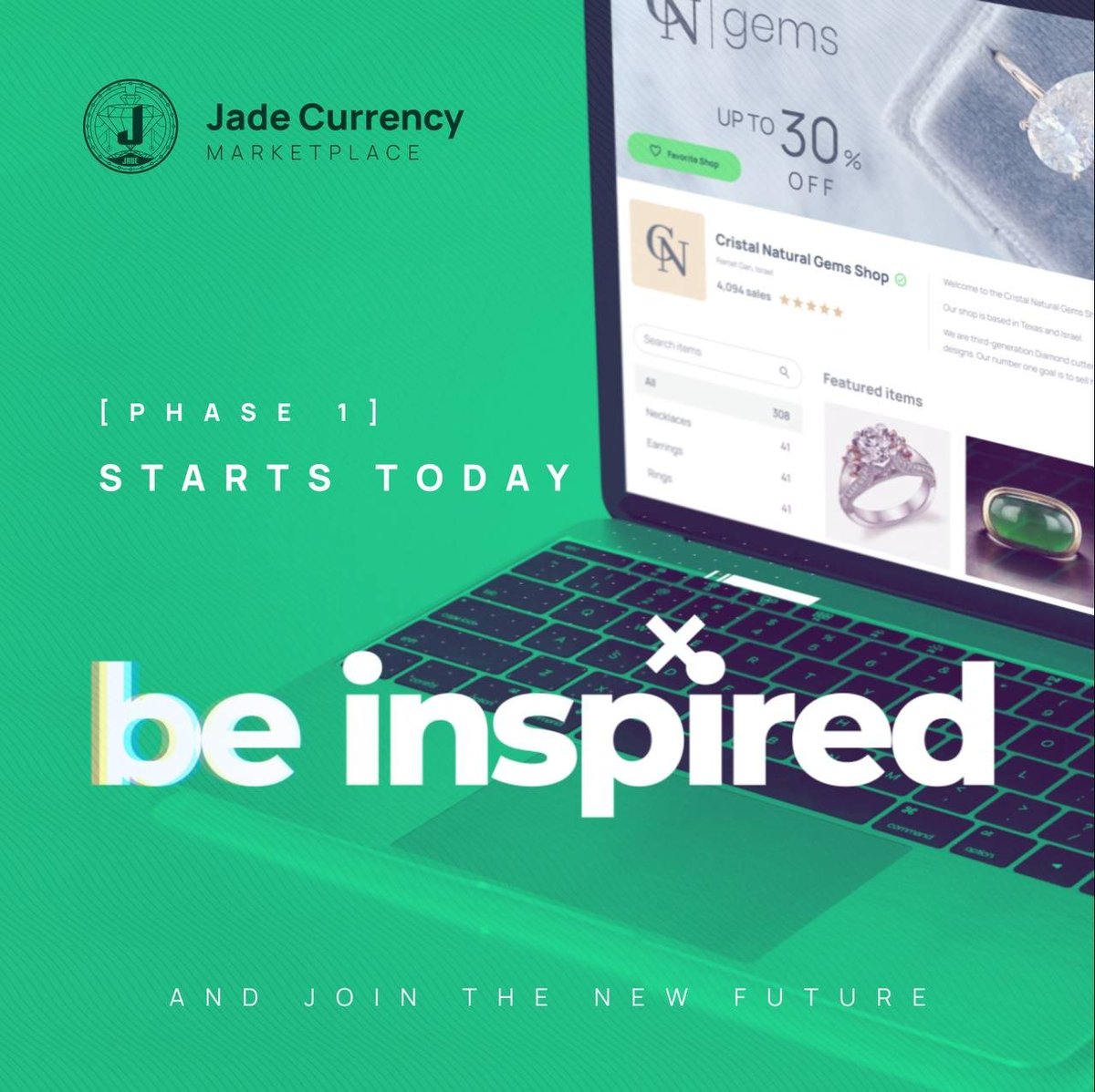 RussiaJade's tweet photo. 🔥💎Jade Marketplace запущен💎🔥

Мы находимся на этапе 1: разработка MVP, регистрация и подтверждение новых магазинов, регистрация ювелирных изделий и драгоценных камней.

Ссылка: https://t.co/AlbSJxCfkn

#Hold #jadecurrency  @CoinMarketCap https://t.co/itj8fDKqCn
