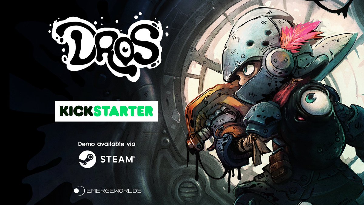 DROS_game's tweet photo. EXCITING NEWS!
Our Dros Kickstarter will be launching 8am EST today! 

In the meantime, who wants to be the first to play our Dros Demo? 🤔

Well... it's now available on the link below. 😊

Steam Demo: https://t.co/JKqH8ua7Ym

#indiegame #gamedev #steam #madewithunity https://t.co/Z0v18IPF3r