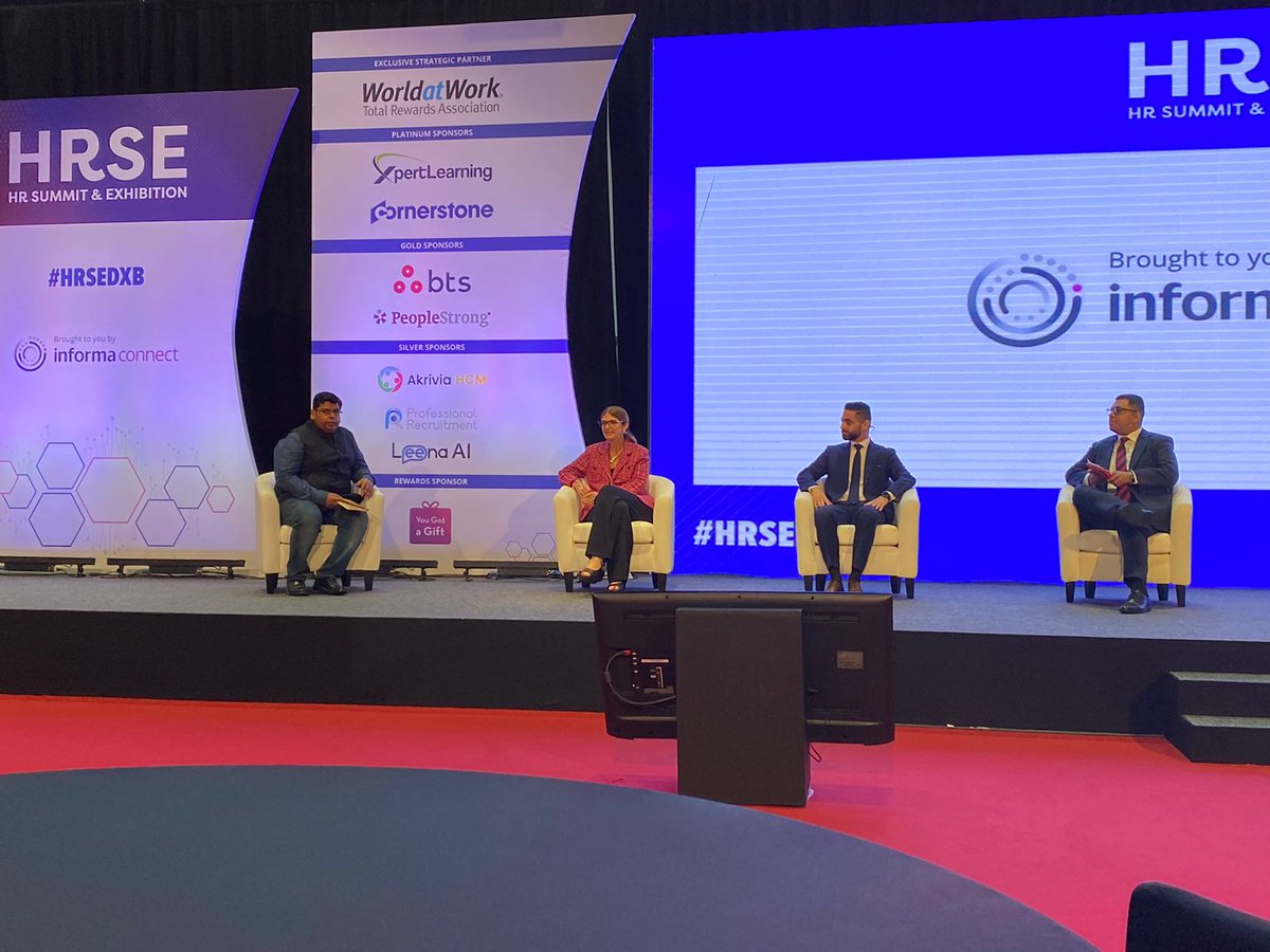 peoplestrong's tweet photo. Great session at #HRSEDXB Day 2 on Winning The #WarForTalent, discussing execution challenges &amp; key areas to focus on while building a robust #TalentOperatingSystem that nurtures a future-ready workforce, to how tech is evolving to make #TalentManagement more than just guesswork https://t.co/ezewmqkkKV