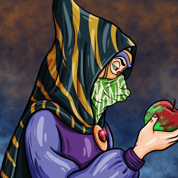 3DNeoNFT's tweet photo. 🐵Monkey Mask #152🐵 #monkeymask 

🧙🏻‍♀️An evil witch in disguise and poisoned apples You probably know the end of this fruit, right?🍎

✏️hand drawn collection✏️
🧡 Available On OpenSea💜 

https://t.co/UdydMHSs6T

#NFTdrop #DropNFT #NFT #nftcollector https://t.co/sAwfkzYxBq