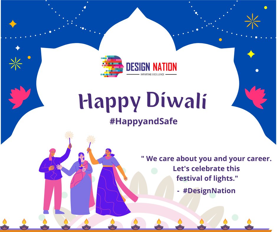 designnation20's tweet photo. Enjoy a happy and safe Diwali to all the learners, families, and to the  Design Nation team members.

#Diwali #Diwali2021 #happyandsafe #vlsi #dataanalytics #embedded #iot #productmanagement  #Python #AI #DataScience #IIoT #RStats #TensorFlow #DesignNation #COURSES #Hyderabad https://t.co/GBg1ibkg8s