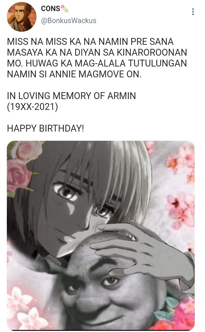 KylaSchuyler's tweet photo. CONNIE'S WAY OF SAYING HAPPY BIRTHDAY TO ARMIN.  (1/2) https://t.co/DTTRtzK9Xk