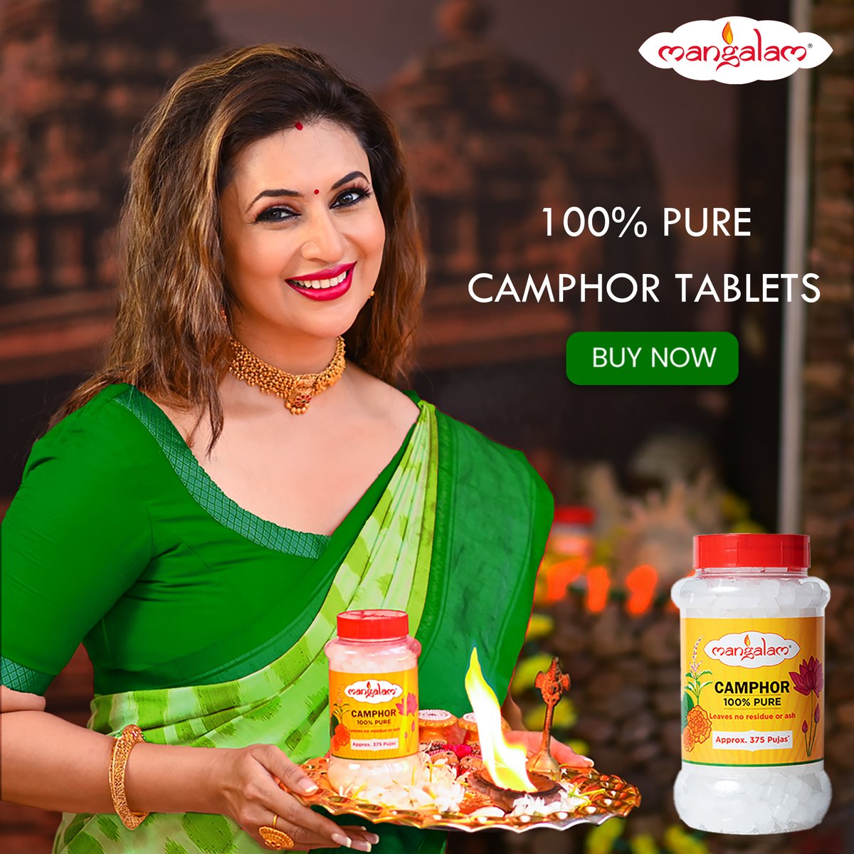DreamersPR's tweet photo. Now we can say Happy Diwali! 

We are happy to be associated with the Dhaakad Girl @Divyanka_T For an amazing brand #MangalamCamphor https://t.co/t9TL5dSSHQ