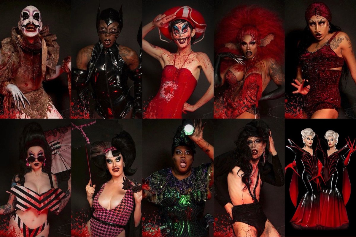 drag_zilla's tweet photo. My personal ranking of the Nosferatu Beach Party looks from Episode 2 of Dragula Season 4 from my favourite to least favourite: 🦇👙🏖🩸
#Dragula #BouletBrothersDragulaS4 #queerart #drag #alldragisvalid #horror #monsterdrag #LGBTQIA https://t.co/Cmv6SklenV
