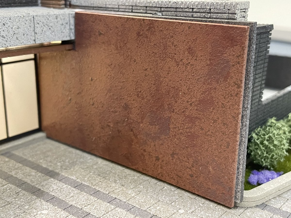 nemesis_20104's tweet photo. 塗裝完成
仿鏽蝕牆面
#ArchitectureModeling
#handmade https://t.co/Hg7hcRWklO