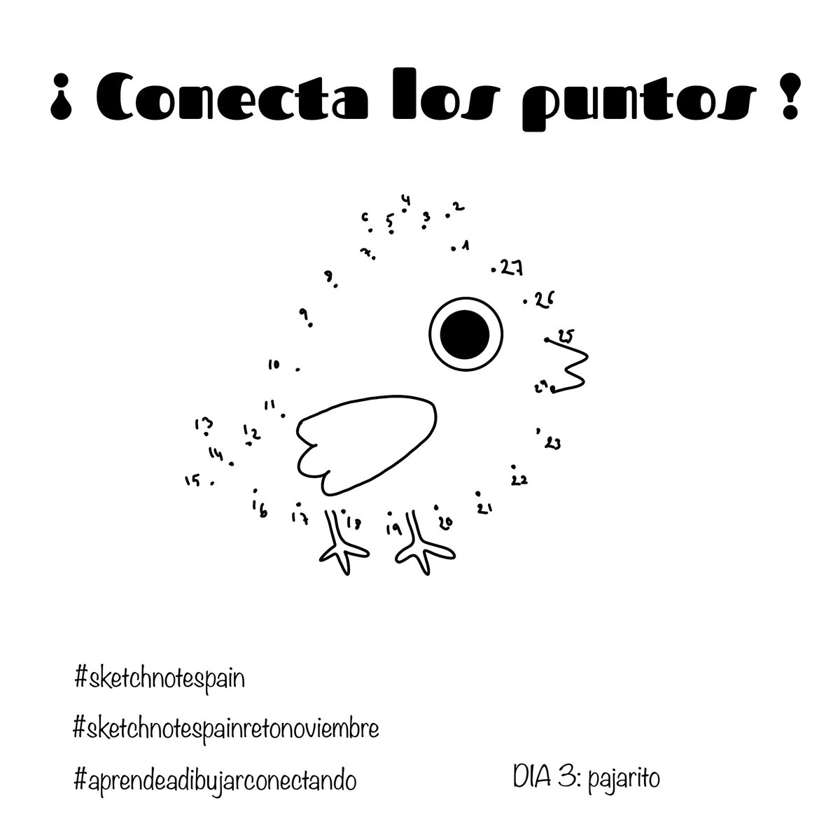Buenos días ! Vamos con el día 3 del #reto de #noviembre #aprendeadibujarconectando #sketchnotespain #sketchnotespainretonoviembre hoy toca un #pajarito