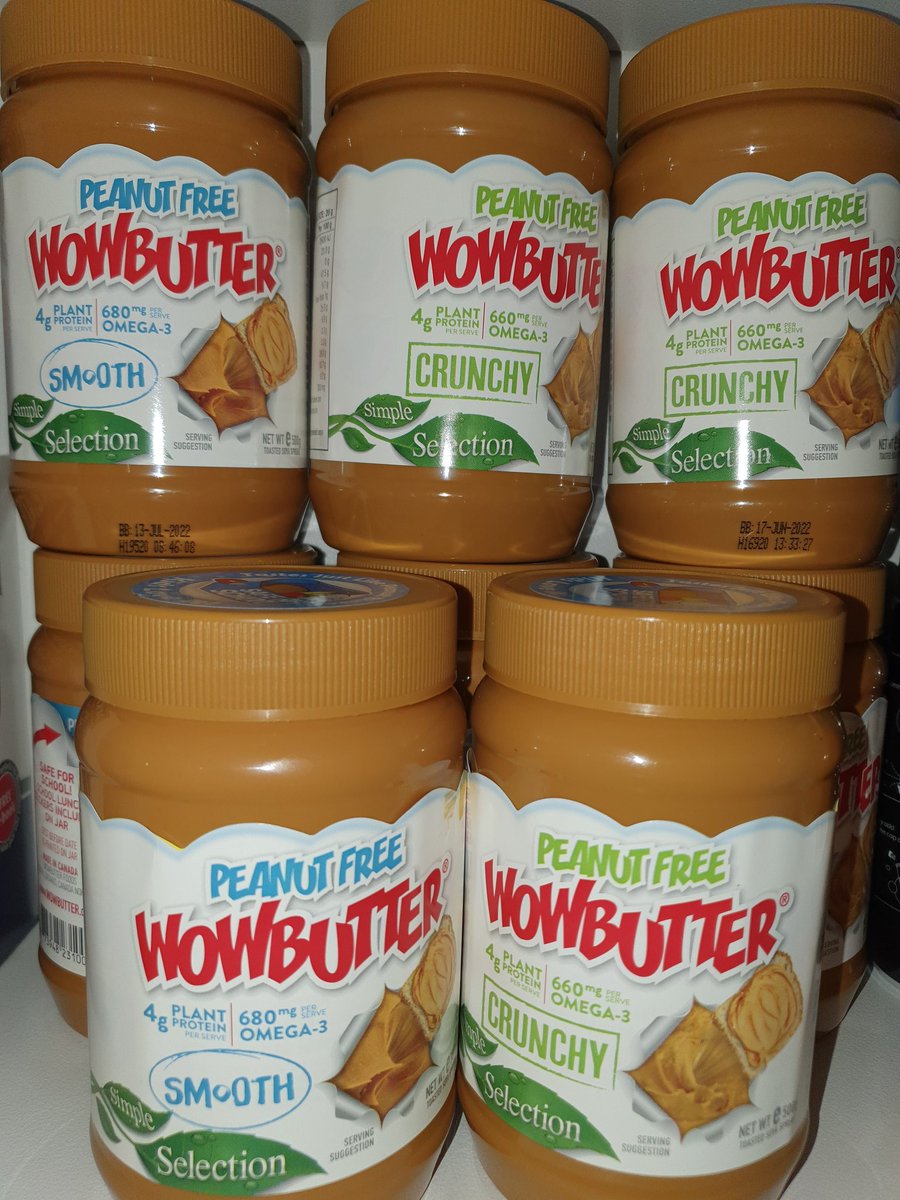 Devildogg1983's tweet photo. Woot woot!!
My fake peanut 🥜 butter was on special a whopping 70% off couldn't help myself lol
But by God they better not stop selling it or I cry!!
#allergies #wowbutter #peanutallergy #substitute #peanutbuttersubstitute #sogood #woolworths #onsale https://t.co/FOhtZlHeib