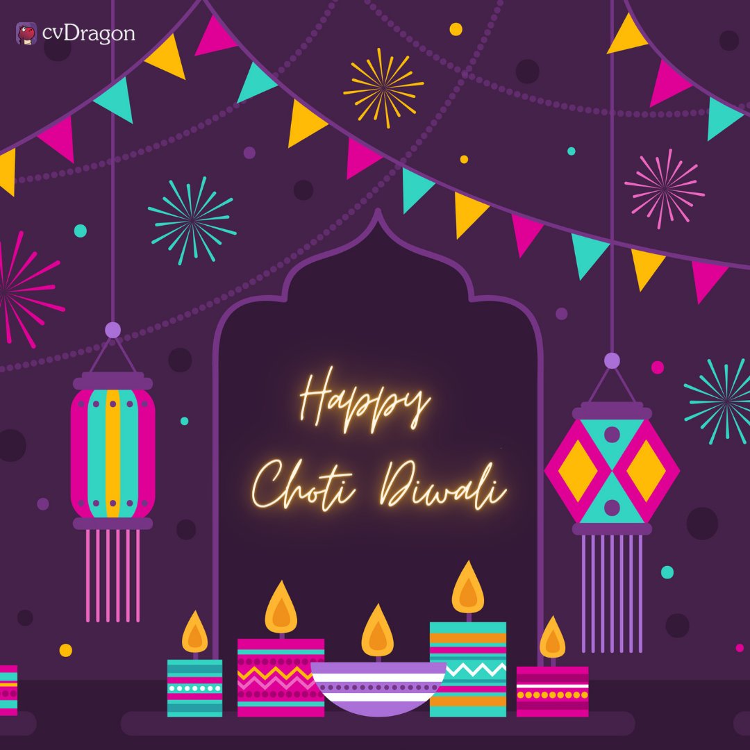 cvDragonIndia's tweet photo. Spread love and cheer on this festival of lights💝🥳 Happy Choti Diwali!💥 

#Diwali2021 #Diwali #cv #resume #cvbuilder #resumrewriter #resumehelp #resumetips #cvdragon https://t.co/KvvSsTfRHw