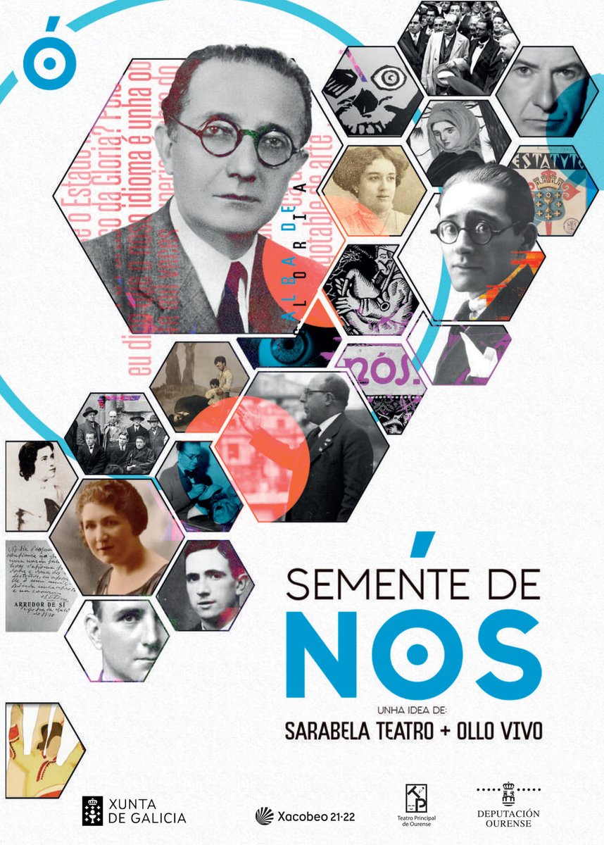 SEMENTE DE NÓS, espectáculo de teatro documental sobre a Xeración Nós, estará no Salón Teatro de COMPOSTELA o XOVES 4 ás 20.00.

Entradas aquí: entradas.ataquilla.com/ventaentradas/…

#SarabelaTeatro #SementedeNós