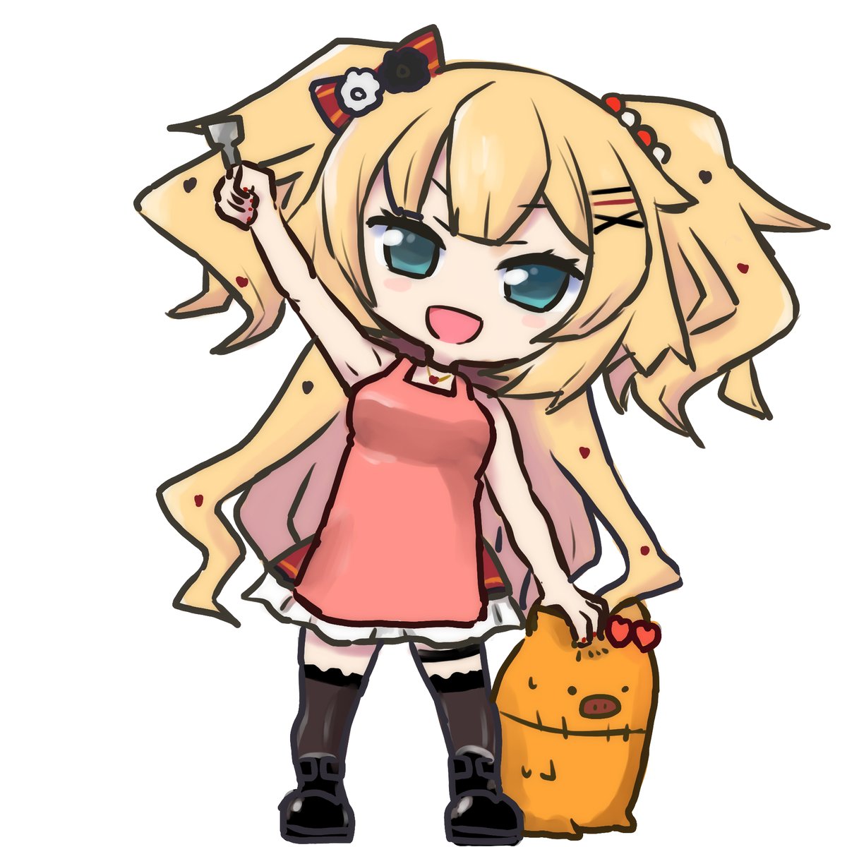 赤井はあと 「#はあとArt 
お好みやk・・・・・・もんじゃ美味しそうでしたね! 」|honmirinのイラスト