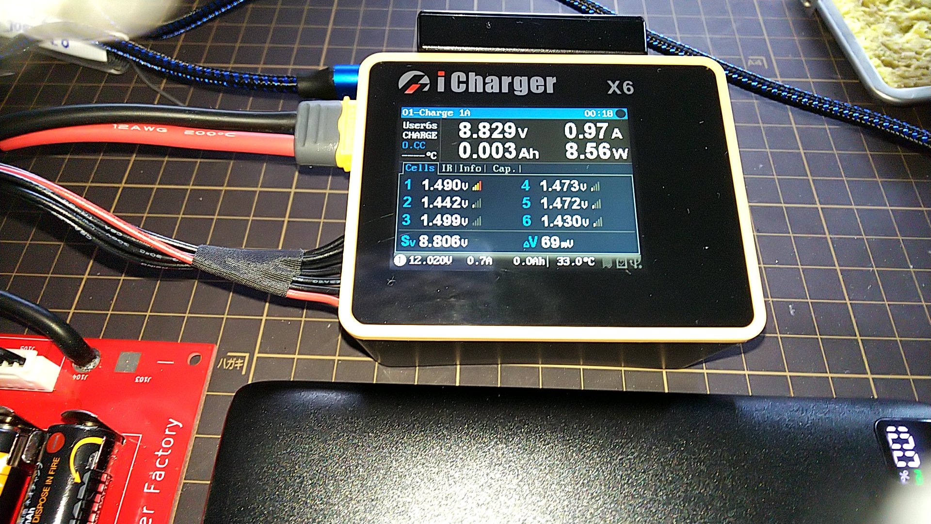 iCharger X6 充電器 ミニ四駆 iCharger X6 充電器 +バッテリーホルダー ミニ四駆 アイ