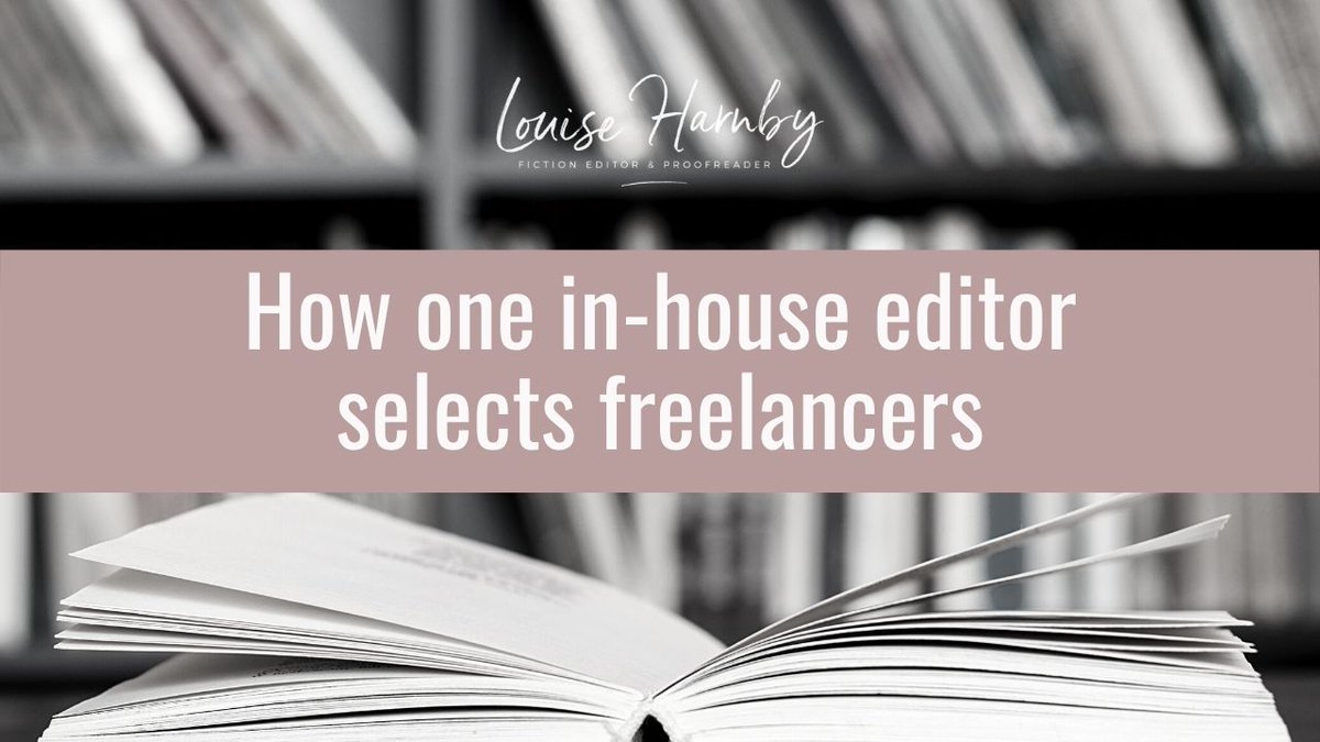 LouiseHarnby's tweet image. An undercover in-house editor discusses how one publishing company selects new editorial freelancers. Read it here. 👉 bitly.com/2UyNm0X