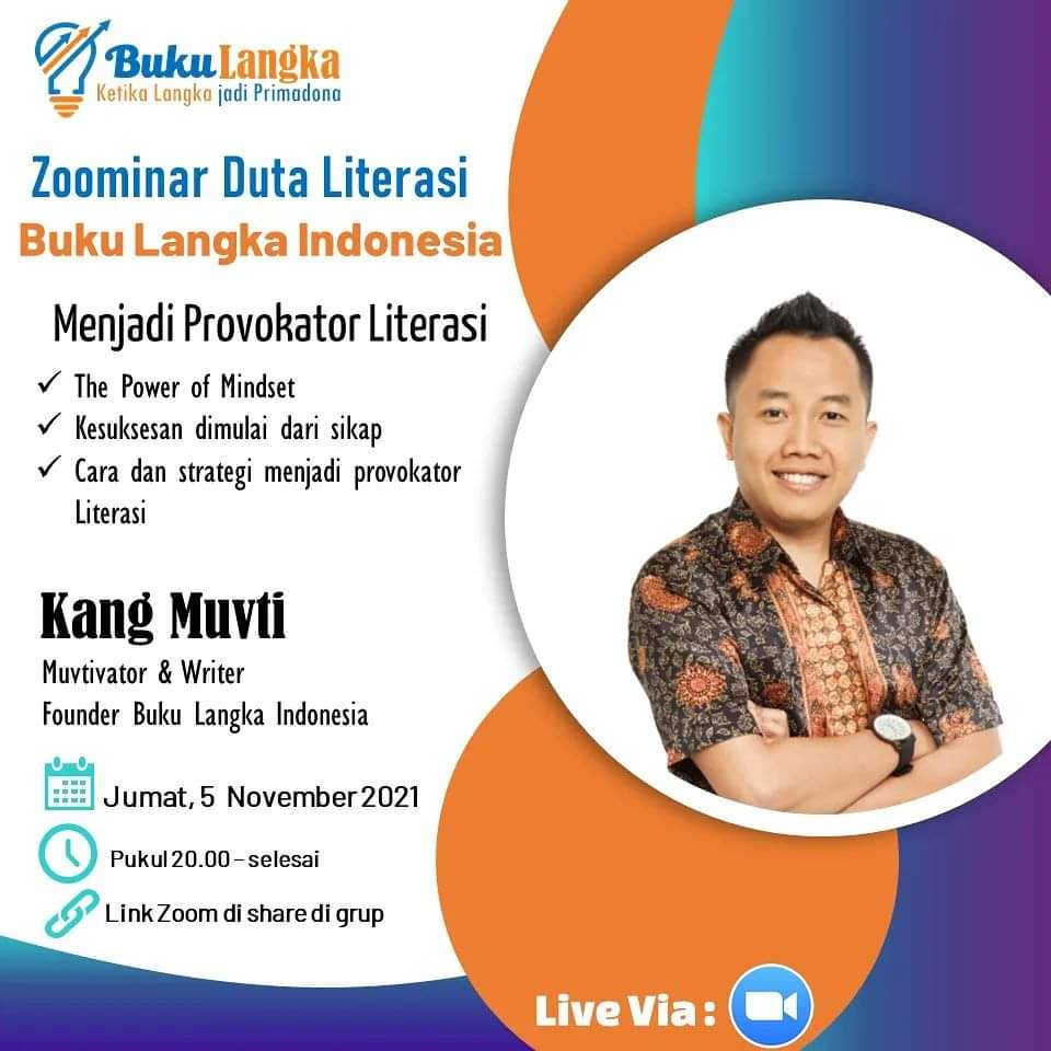 KangMuvti's tweet photo. Kita belajar lagi ya para Duta Literasi. 

Bismillah... 

#dutaliterasi 
#bukulangka 
#indonesia https://t.co/7vTgN4bZhf