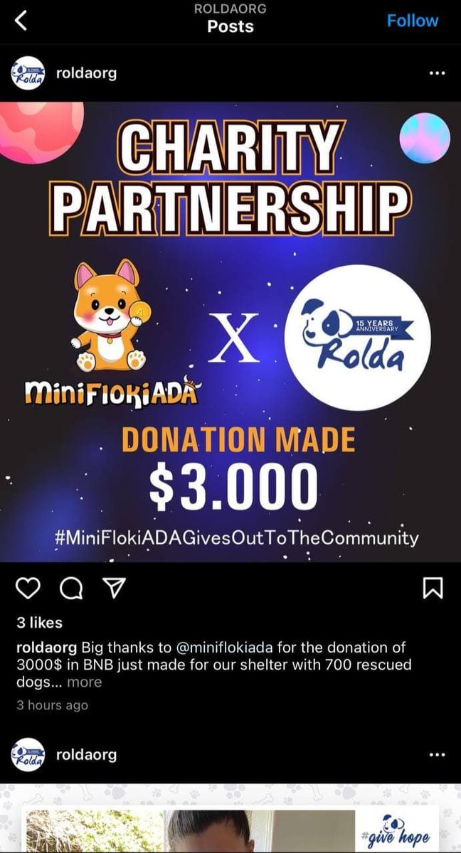 MiniflookiADA's tweet photo. MiniFlokiADA already donated $10,000 to charity organizations❤️❤️❤️
Which Charity will be the next? 

You can earn ADA rewards Every 24 Hours while contributing to the Charity🥳🥳🥳

What an amazing project!!!🔥👍🏻🚀

#MiniFlokiADA #Floki #charity #Donation https://t.co/OpVYCcHJbZ