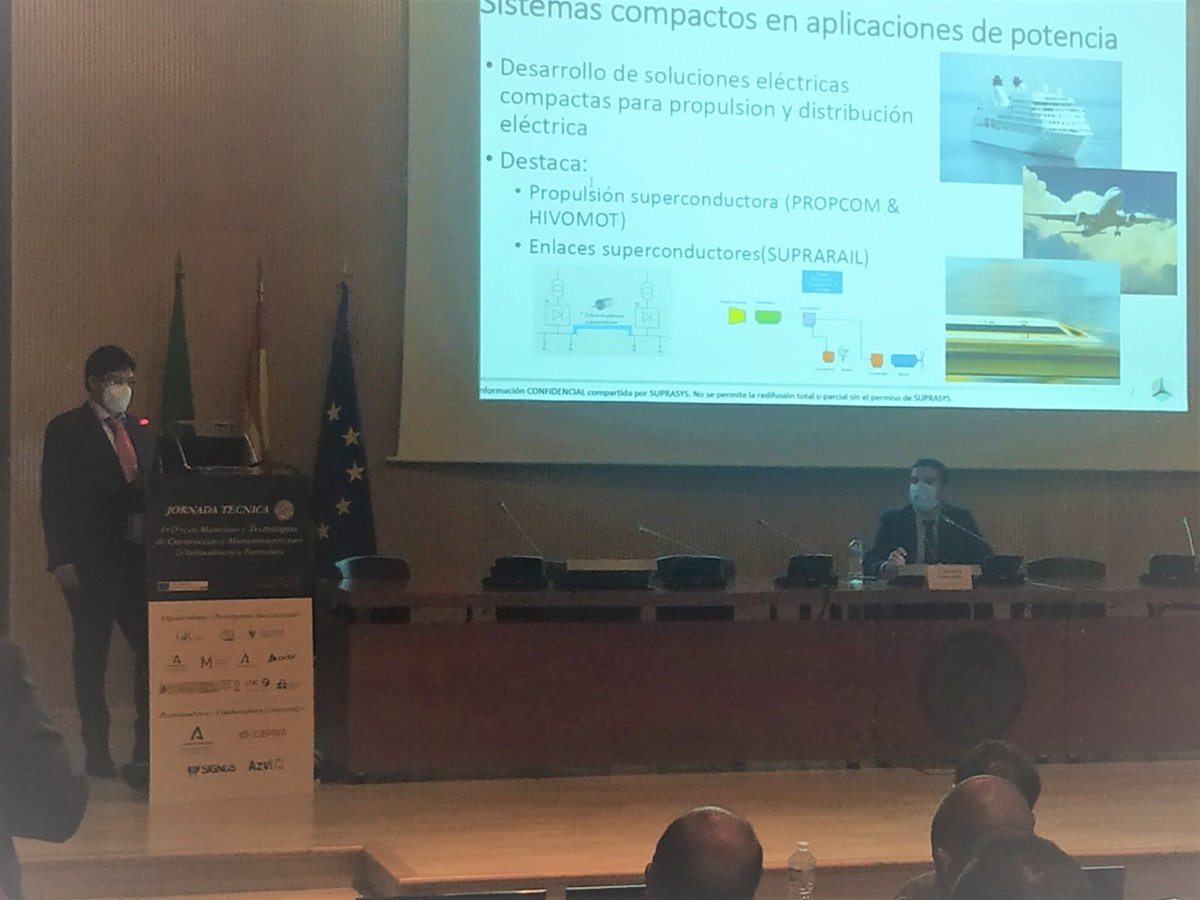SUPRA_SYS's tweet image. @SUPRASYS has presented “Development of superconducting links for railway electric infrastructures” in the Workshop “R&amp;amp;D&amp;amp;I in Materials and Technologies for Railway Infrastructures”.
@ETSICCP @CanalUGR  @CEDEX_es @Adif_es  @aopandalucia #Railways #engineeringstrike