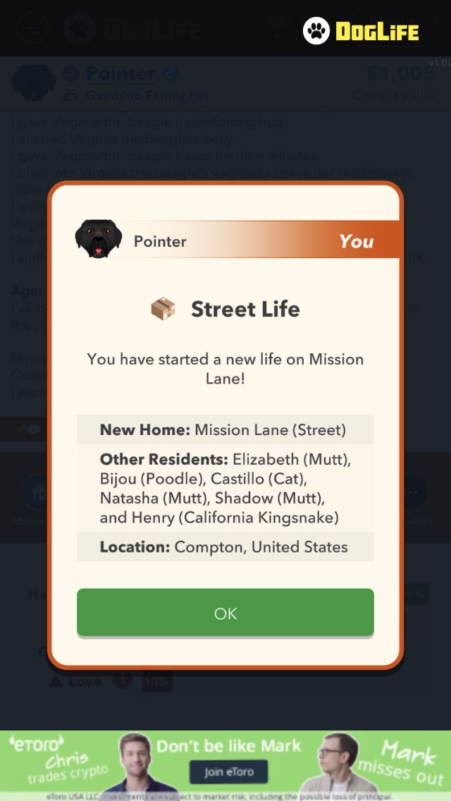 harmony68689461's tweet photo. @BitLifeApp Already escaped on the streets within 2 years and 3 months of starting my first life https://t.co/9ALKQwCK0H