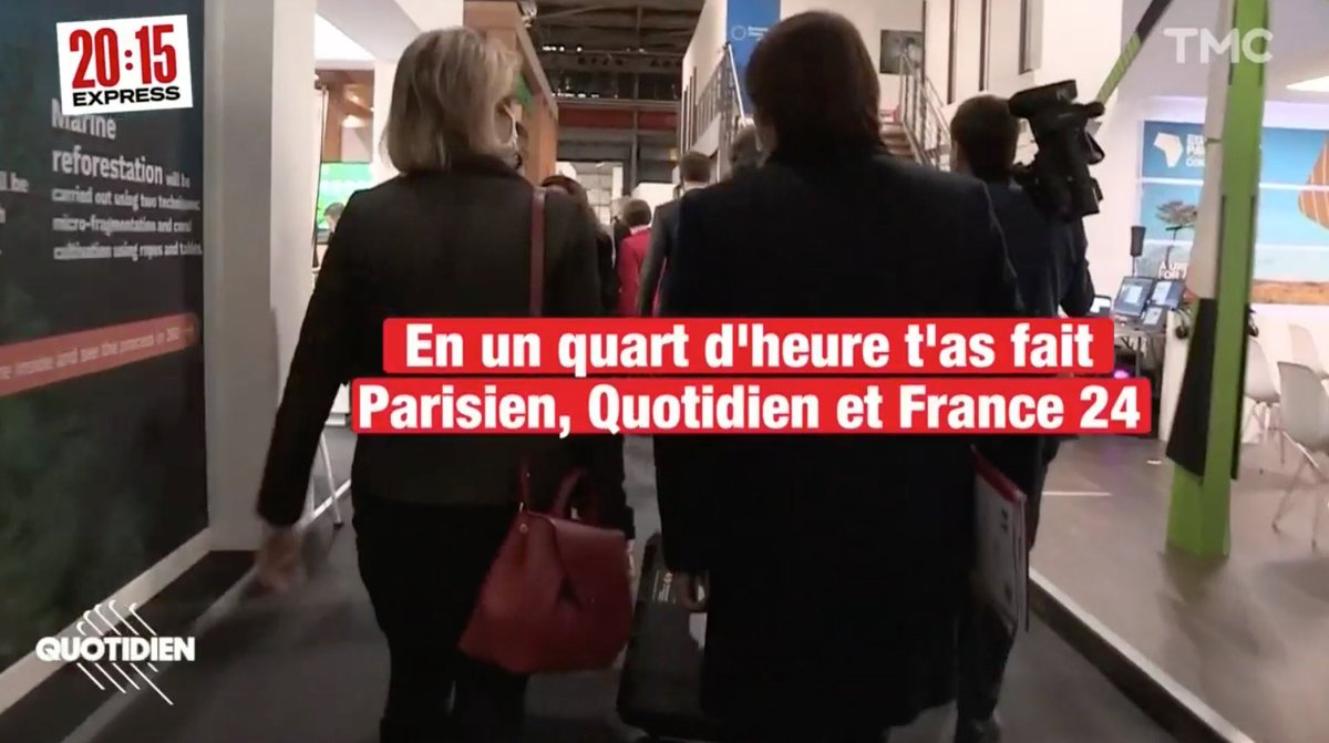 davidperrotin's tweet image. L'intérêt de la présence de la ministre Barbara Pompili à la Cop 26 ? Se pavaner devant les médias, selon cette discussion entre la ministre et son conseiller captée par Quotidien
