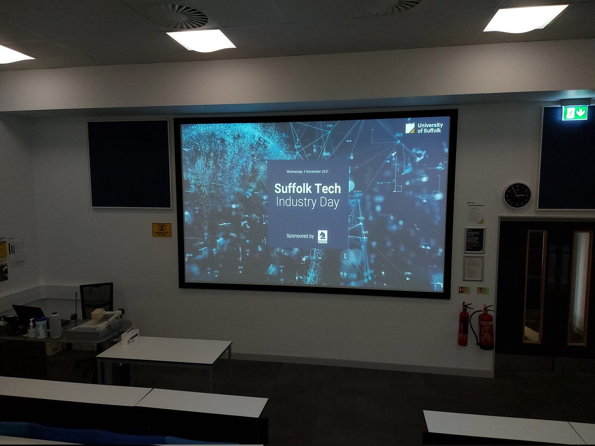 UOS_Computing's tweet image. Looking forward to the @UniofSuffolk and @UOS_Computing Suffolk Tech Industry Day sponsored by @coderus - A great day of talks from industry experts and leaders in the computing sector!