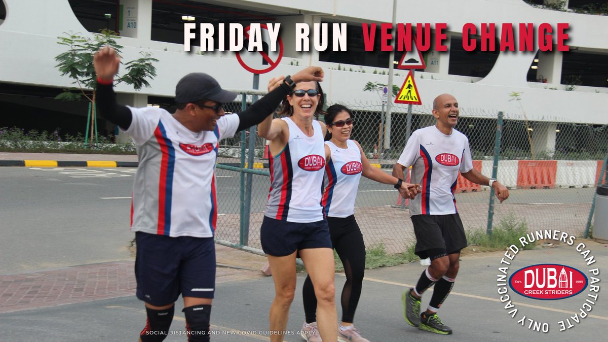 ATTENTION 
Due to a cycling event this week our FRIDAY, 5 Nov run location will be moved to Zabeel Park entrance 6 at 6am. 
Location pin in bio.

Reminder for all runners come in your DCS shirt. If you don't have one please visit our club shop on our website.