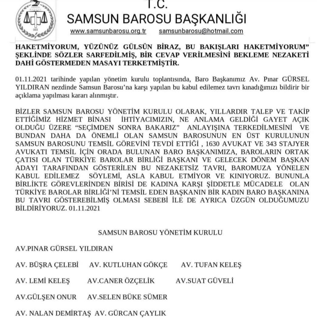 01.11.2021 tarihli Yönetim Kurulu Kararımız.