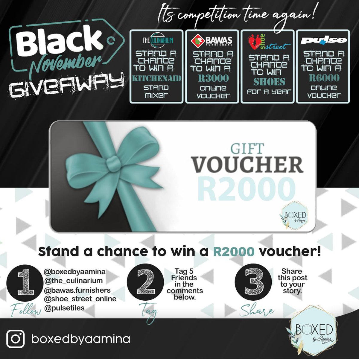 Have you seen our recent giveaway?
With prizes over R25 000!  😍 

instagram.com/p/CVyAjWVqxBK/…