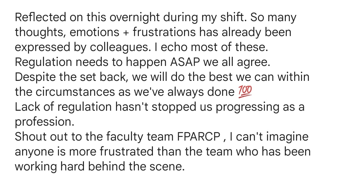 JoOgidi's tweet photo. Reflections overnight. Big come down after the excitement of #PAWeekUK We move 💯 #slowandsteady #PhysicianAssociate #PAregulation @FPARCP https://t.co/WH4Vk2r6P7