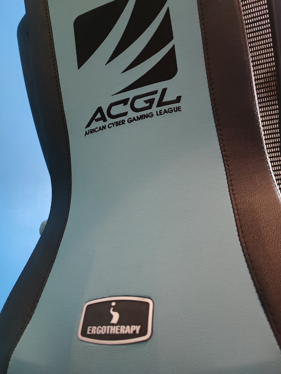 AfricanGaming's tweet photo. 💙 Thanks to @ErgotherapyZA we got our hands on our very own ACGL custom Ergo-G Gaming Chair!

🎁 The great thing is that YOU will have the opportunity to #win one (or two) soon...

#ACGLrivals #SAgaming #GamingZA #gaming #SAesports #EsportsZA #esports #AfricanEsports https://t.co/D7413wOoqD