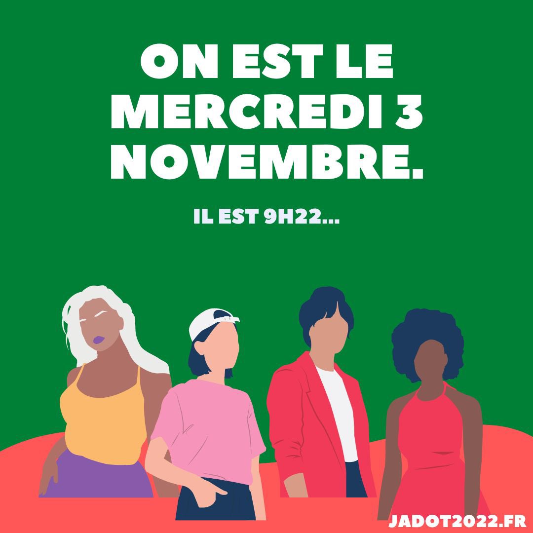 yjadot's tweet photo. À partir de maintenant les femmes françaises travaillent bénévolement jusqu'à la fin de l'année. Rien ne doit plus empêcher l'impérieuse égalité salariale entre femmes et hommes.
👉Signez la tribune : https://t.co/meokDntZvo
#3novembre #3novembre9h22 #femmes #egalite #salaires https://t.co/VN6XllXEGN