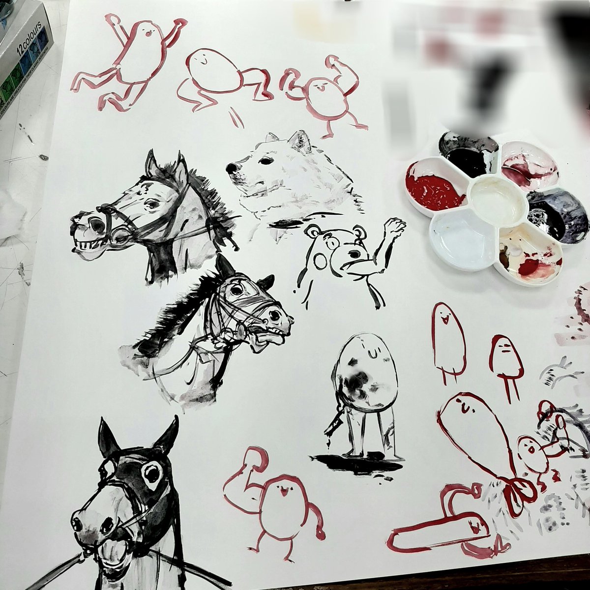 同じ人描いたものに見えない 