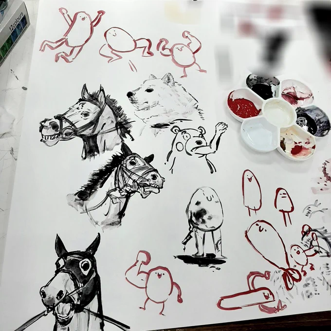 同じ人描いたものに見えない 