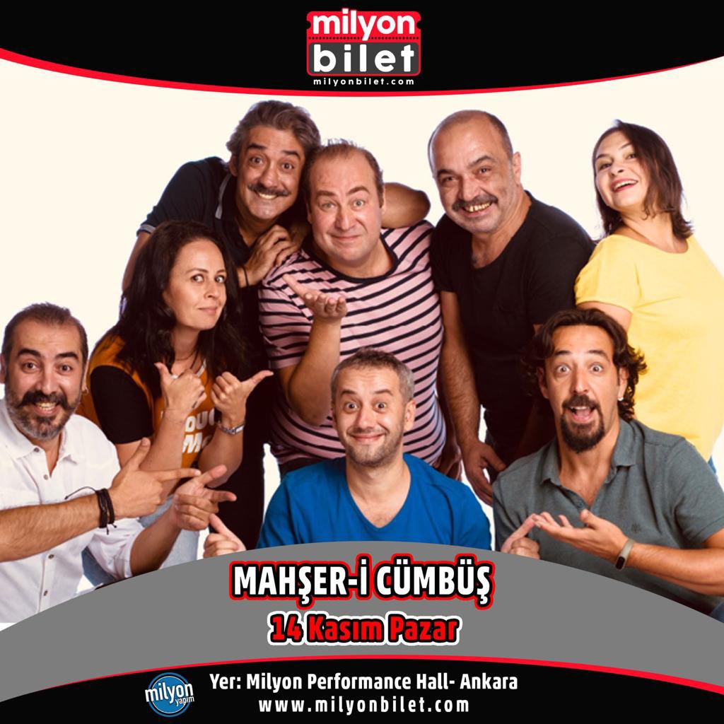 milyonbilet (@milyonbilet) on Twitter photo Modern Doğaçlama Tiyatro'nun öncülerinden Mahşer-i Cümbüş 14 Kasım Pazar Ankara Milyon Performance Hall Sahnesinde!
<a href="/mahsericmbs/">Mahşer-i Cümbüş</a>
📍14 Kasım Pazar Milyon Performance Hall - Ankara
Biletler milyonbilet.com | milyonbilet APP'te 📲
#mahşericümbüş #ankara Modern Doğaçlama Tiyatro'nun öncülerinden Mahşer-i Cümbüş 14 Kasım Pazar Ankara Milyon Performance Hall Sahnesinde!
<a href="/mahsericmbs/">Mahşer-i Cümbüş</a>
📍14 Kasım Pazar Milyon Performance Hall - Ankara
Biletler milyonbilet.com | milyonbilet APP'te 📲
#mahşericümbüş #ankara