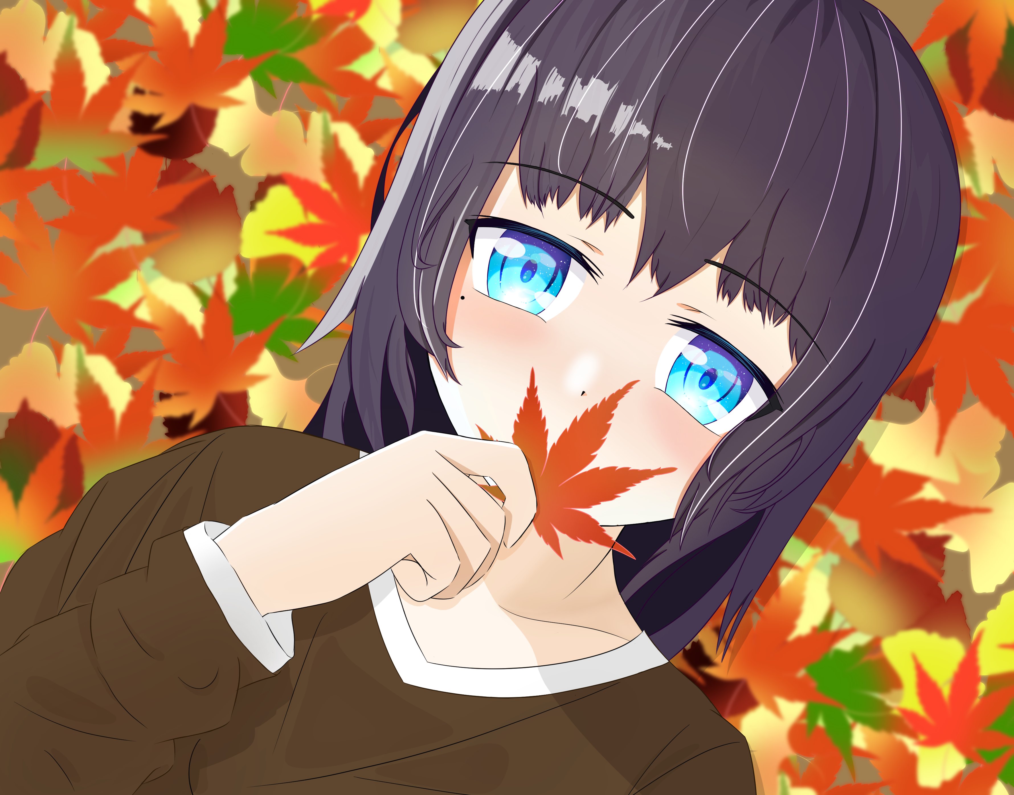 そらまめ 紅葉と女の子の組み合わせは最高 秋 オリジナルイラスト 絵描きさんと繋がりたい T Co Bk9ksjz8zg Twitter