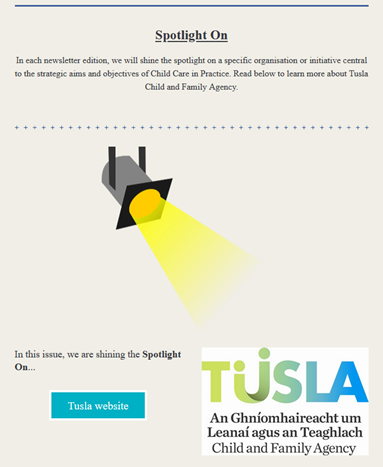 Click the link 👇to read the latest CCiP newsletter! Read the spotlight showcasing the work by Tusla Child and Family Agency. Access our latest issue. Read about the collaboration between Probation Board Northern Ireland and Barnardos. Become a reviewer! 
bit.ly/3mDCsTh