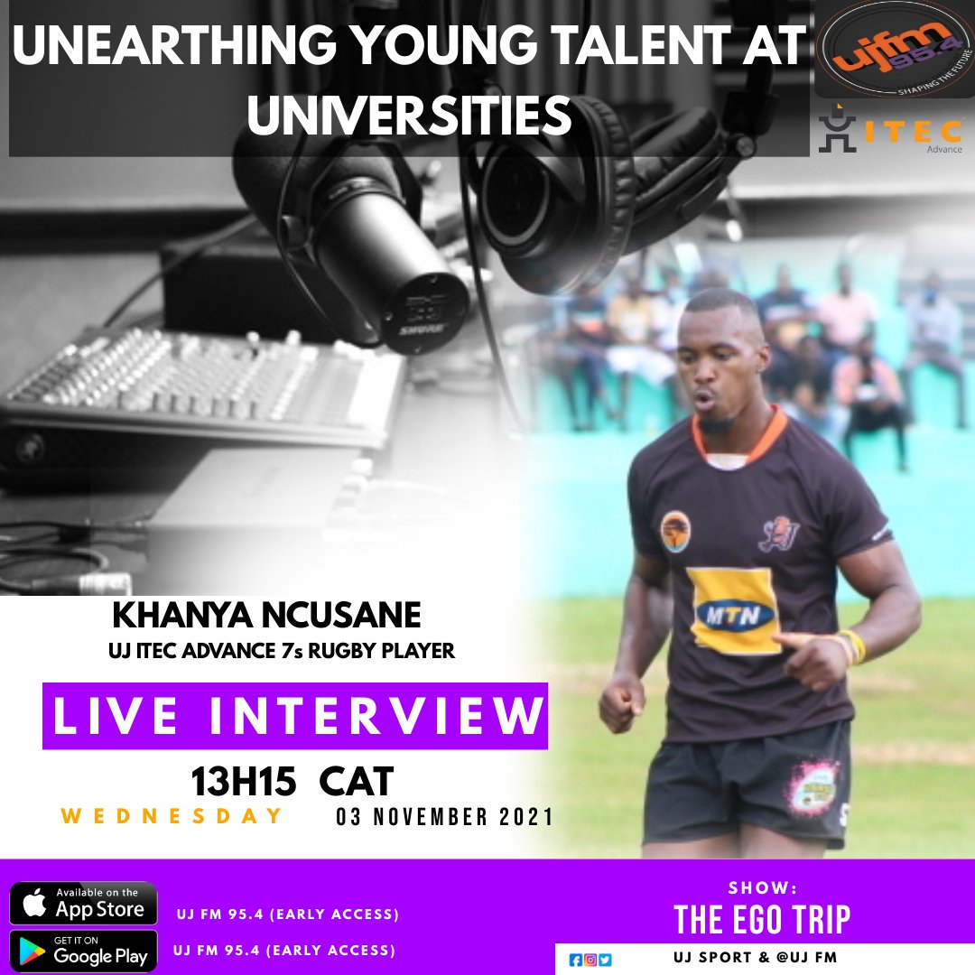 FNBUJRUGBY's tweet photo. #safari7s #MafanasEdition #uj7s #UJAllTheWay #ujfm #ujfminterview 

King of Africa &amp; Samurai ninja, Khanya Ncusane will be in studio today talking all things 7s rugby.

Tune in at 13H15 | 📻Frequency: 95.4

UJ 7s RUGBY is proudly sponsored by @itecgroup ADVANCE | @SamuraiRugby https://t.co/xIG2mBl683