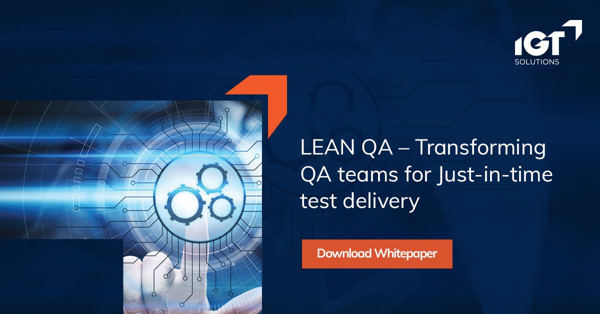 Connect_IGT's tweet image. IGT‘s Lean Testing framework helps achieve lean benefits: waste elimination, faster delivery, continuous learning, enhancing team productivity, manage changing priorities, and improved customer interactions.
#leanqa #testdelivery #leantesting #IGTSolutions
buff.ly/3ia2qv4