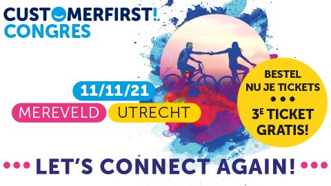CFCongres's tweet photo. 3=2!

Dit is de ideale actie om je collega tóch nog mee te nemen. Laat je samen inspireren door interessante sprekers uit het vakgebied. We hopen jou en je collega te zien 11 november bij het CustomerFirst Congres in Mereveld.
#CutomerFirstCongres #CFC21 https://t.co/cfdGh9UkkN