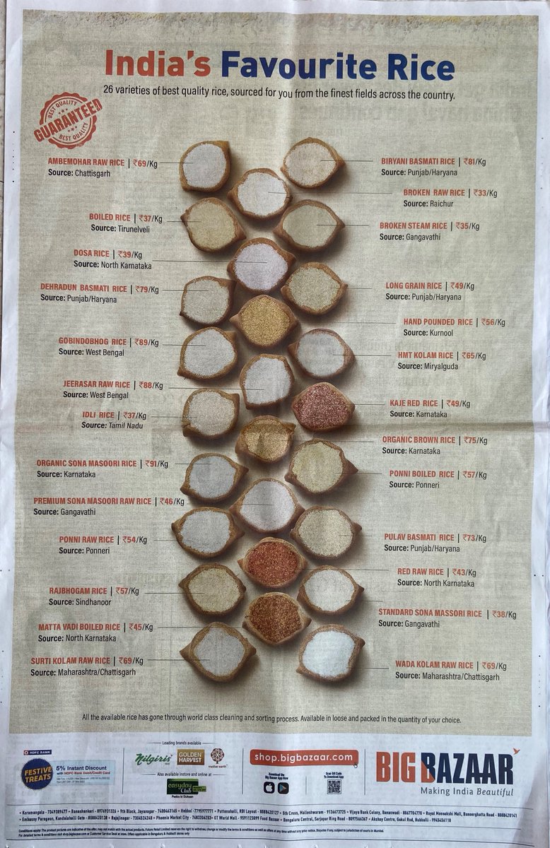 rohitdevg's tweet photo. One of my favorite ad in recent time, great representation of diversity in Indian food
#MyFavAdInTOI https://t.co/VxHMzPaDOT