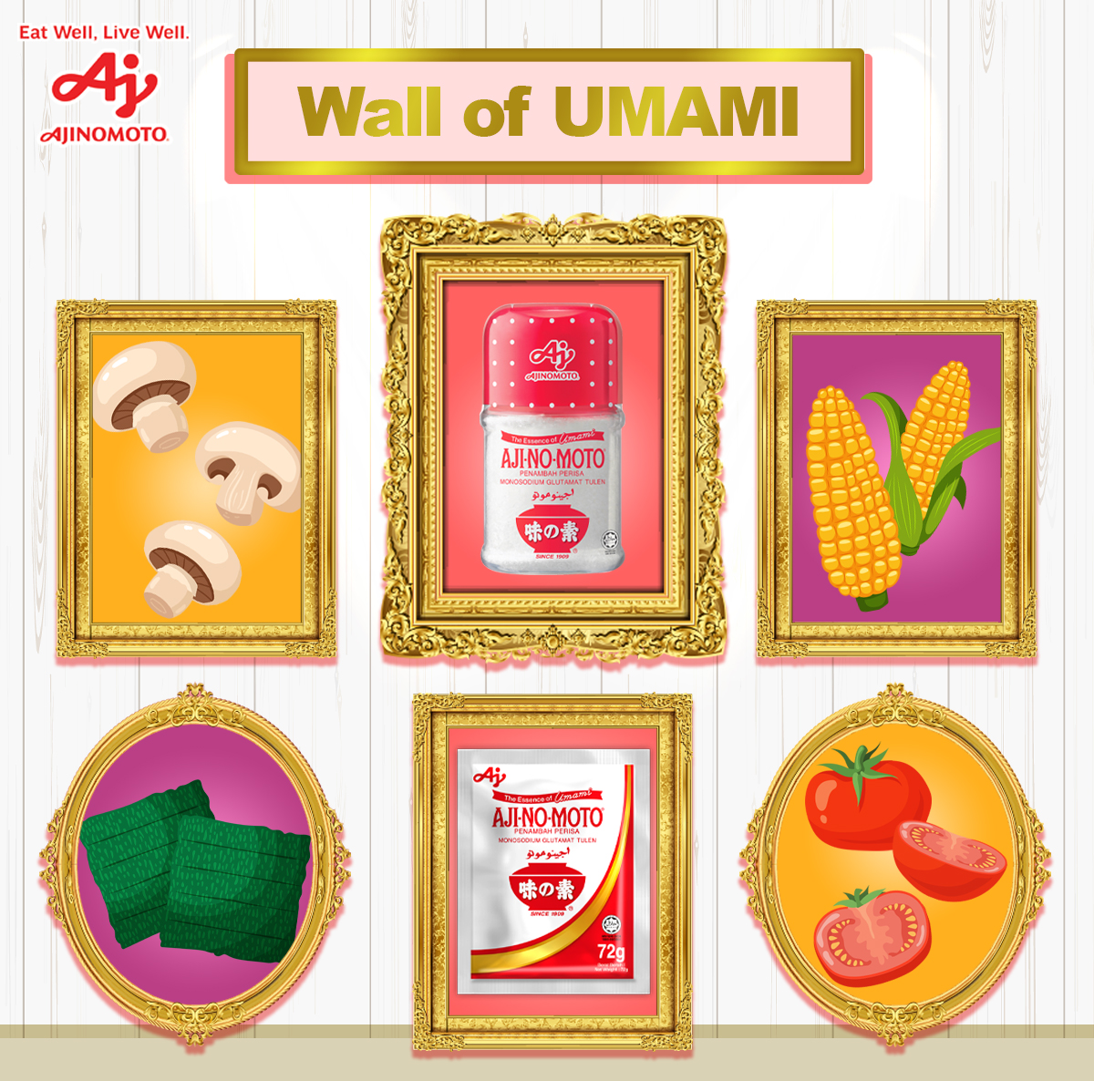 HiAjinomotoMY's tweet photo. Tahukah anda bahawa banyak bahan semula jadi ada kadar Umami yg tinggi? Contoh bahan2 semula jadi itu adalah tomato, cendawan, dan jagung. RT kalau anda baru tahu fakta ni!
#HiAjinomoto #Ajinomoto #LessSalt #UmamiIt #LearnwithCikguJing https://t.co/CVvJuOCzSD