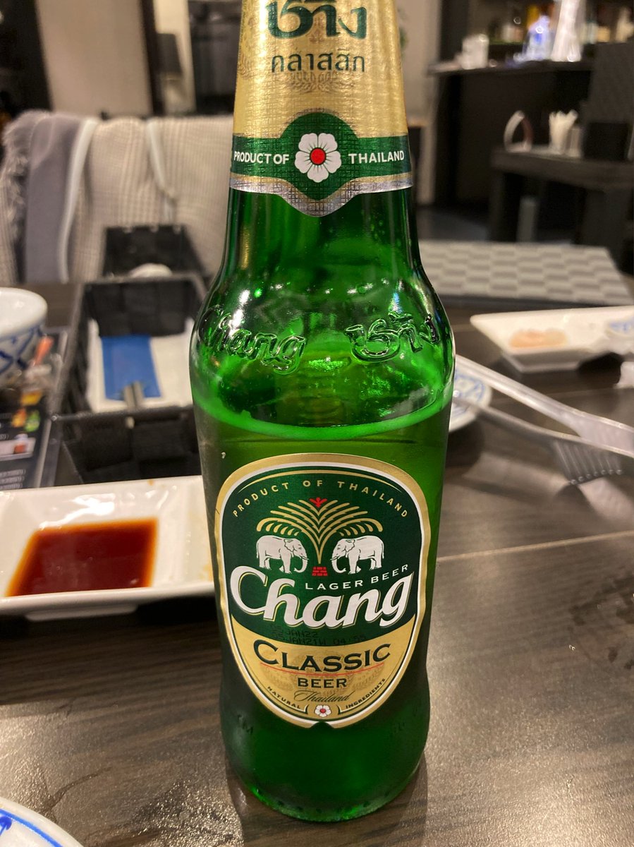 exvancabass's tweet photo. ひさびさのタイビールうみゃー���🇭
#Bluechang https://t.co/fgBRzS0gge