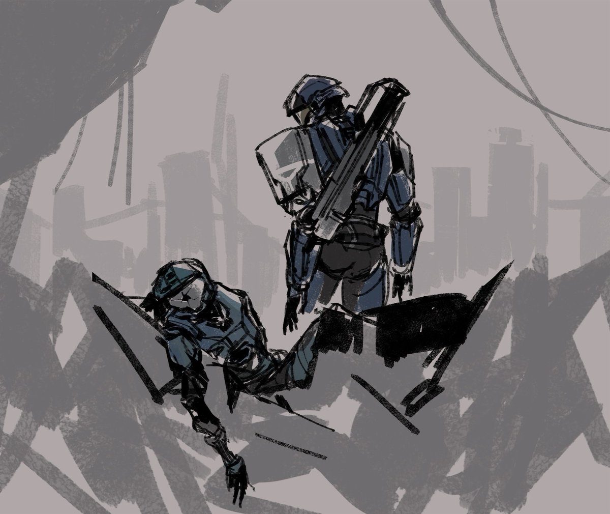 Numinou5's tweet photo. Halo iz gud. Sangheili and Spartans are cut3. https://t.co/8NV6f3CToN