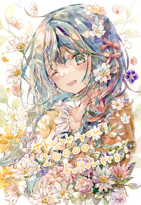 フォロワー様20000人ありがとうございます!✨
いつも絵を見ていただけて大変励まされています。
日頃の感謝の気持ちを込めて記念イラストを描きました🌼
今後ともどうぞよろしくお願いいたします!
#透明水彩 #Illustration #Watercolor 
