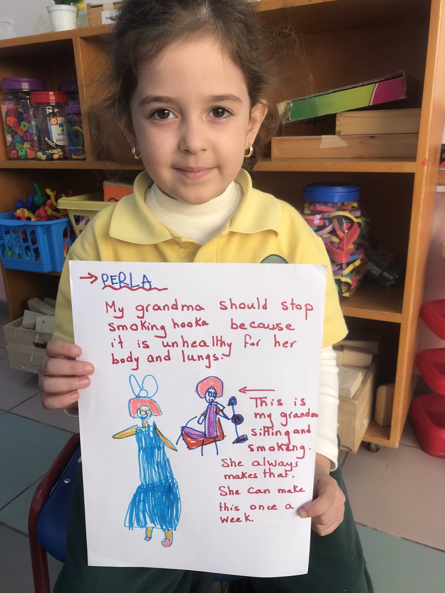 Darineyassine's tweet photo. Proud Teacher #Taking_Action 😍After being aware abt impact of our choices on health,Karim, Yehia&amp;Tala decided to raise awareness&amp;take action by drawing to their family members abt impact of pepsi, candies &amp; smoking on their health @TawilNoor @Hhhsinfo @tbaassiri @DaraziFarah https://t.co/RLMgb8dzhA