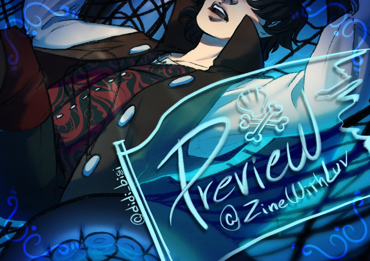 🏴‍☠️ Beware of the tentacles 🏴‍☠️ 

Preview of my piece for the <a href="/ZineWithLuv/">Zine With Luv⁷ (Finished)</a> vol.1: pirates and mermaids! You’re gonna love this one! 🐠

#btsfanart