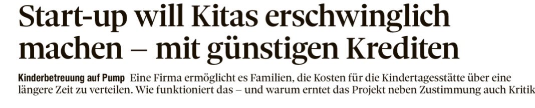 Simon Stocker (@simonstockersh) on Twitter photo Heute im <a href="/tagesanzeiger/">tagesanzeiger</a>. Es lebe die frei Marktwirtschaft. Anderswo werden Kitas unerstützt, in der Schweiz soll man sich verschulden. Heute im <a href="/tagesanzeiger/">tagesanzeiger</a>. Es lebe die frei Marktwirtschaft. Anderswo werden Kitas unerstützt, in der Schweiz soll man sich verschulden.