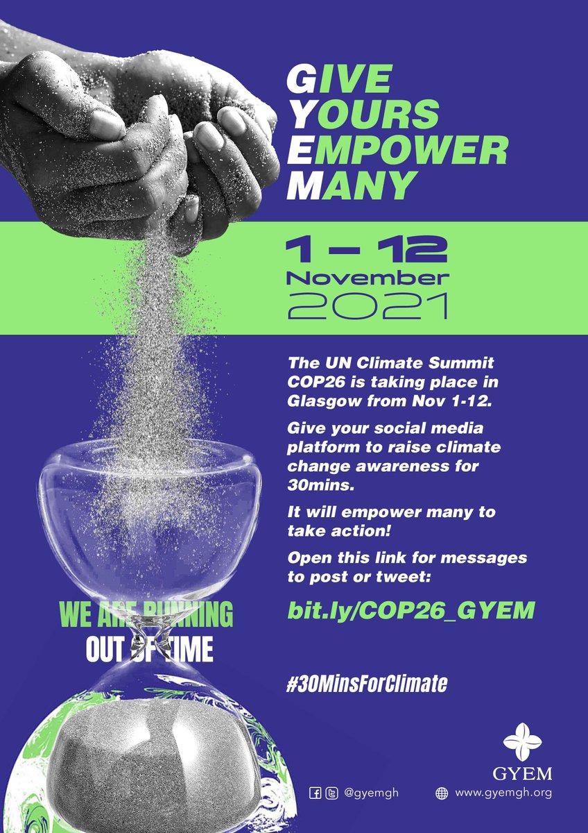 AwiniAzure's tweet photo. Net zero simply means that we should not add to the current amount of greenhouse gases in the atmosphere. This calls for putting pressure on our governments and political leaders to take urgent action. WE DON’T HAVE TIME!
#30minsForClimate
#COP26
#ClimateAction https://t.co/3Qw0Vuzcjx