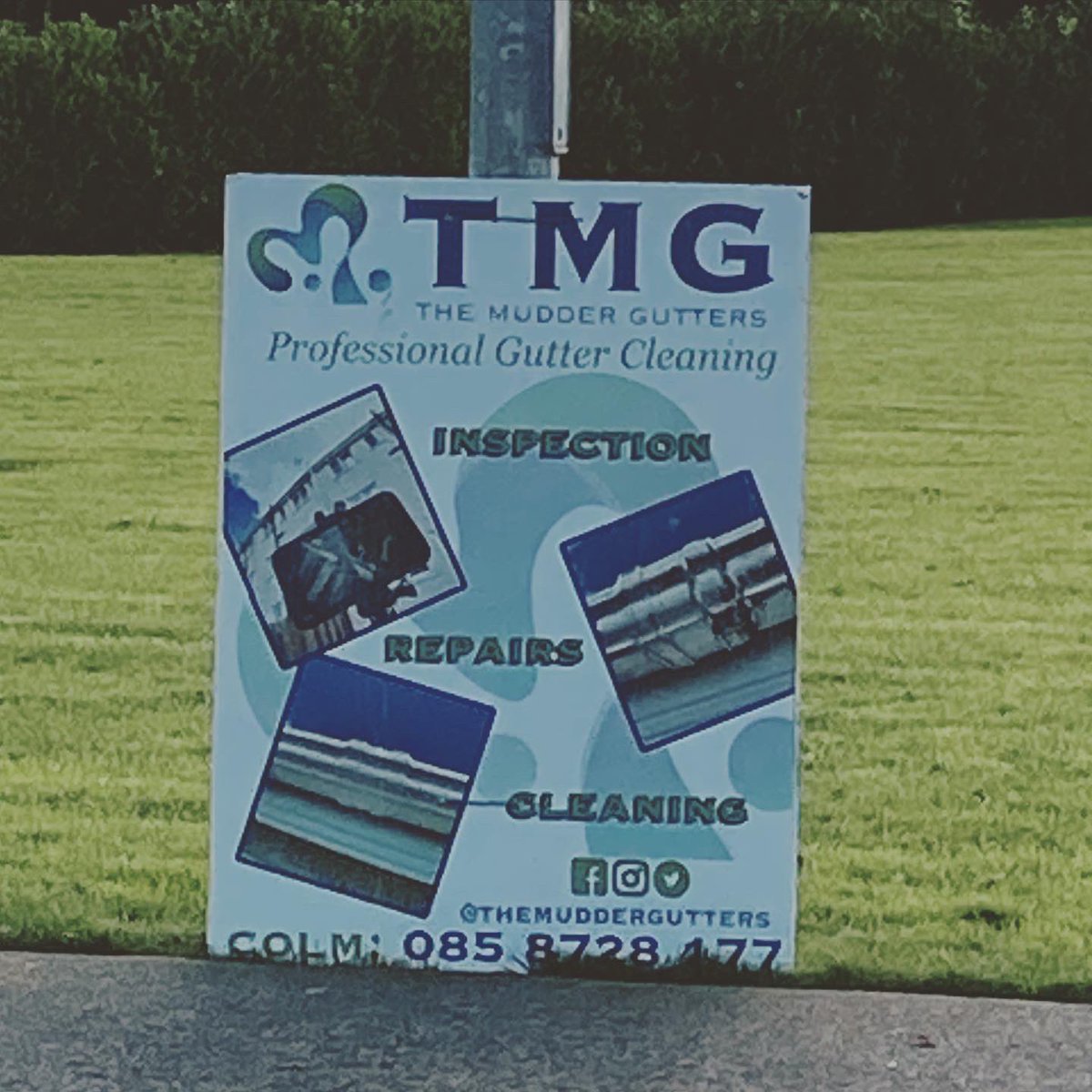 MudderGutters's tweet photo. #signofthetimes
We love our #teamtmg sign as it allows potential clients to see us in action and get our contact details before deciding to engage our services.
Book your #wintercheck #freegutterinspection #gutterclearing by DM📲 or ☎️#calltextwhatsapp0858728177
#bestinmeath https://t.co/NVIVj1n5qA