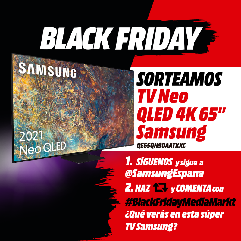 MediaMarkt España on Twitter "⚫️⚫️ 𝗦𝗢𝗥𝗧𝗘𝗢 𝗕𝗟𝗔𝗖𝗞 𝗙𝗥𝗜𝗗𝗔𝗬 ⚫️⚫️ 🔥 Samsung