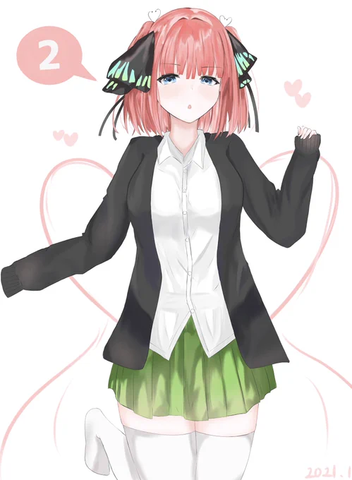 中野ニ乃#イラスト #五等分の花嫁 