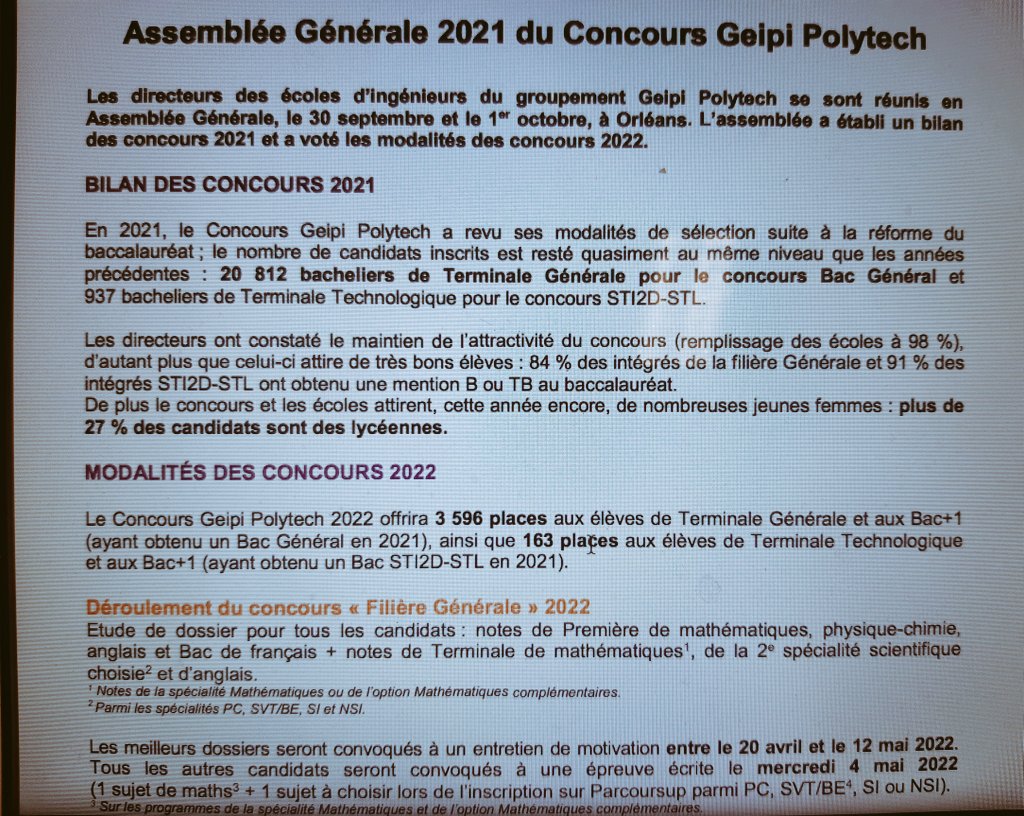 SergeMarshall's tweet image. #KohLantaLaLegende et #AutreActu aime et recommande Concours #GeipiPolytech 👇@enib_info